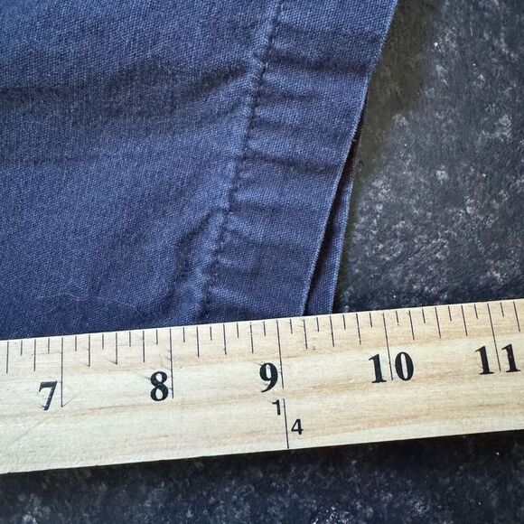 Hobie Flat Front Distressed Shorts Size 34 Side Pockets 100% Cotton Surf Style - Picture 10 of 13